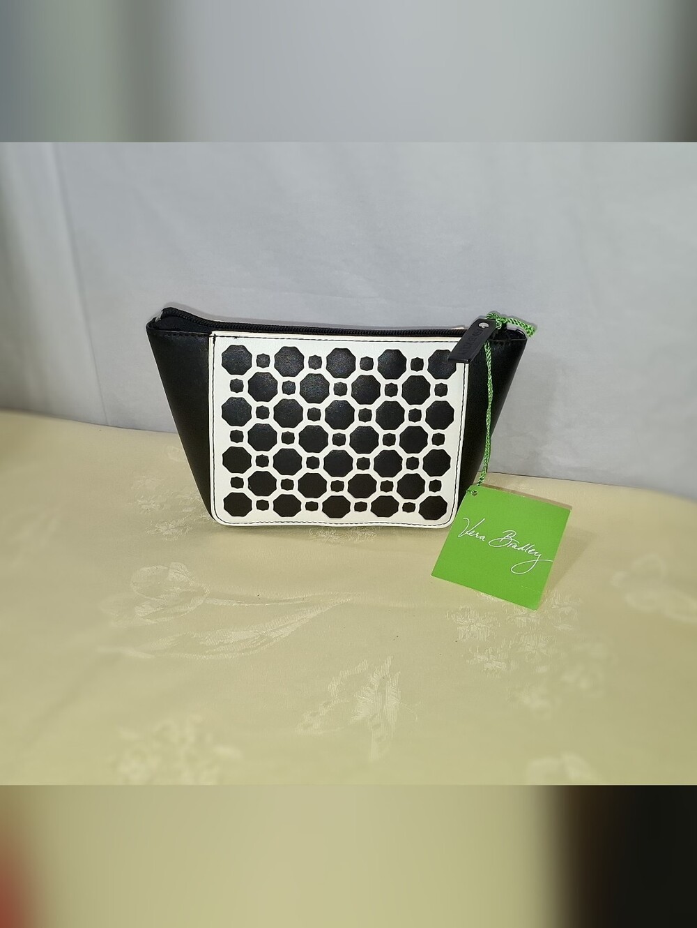 Vera Bradley Midnight Geometric Laser-Cut Cosmetic Bag- NWT